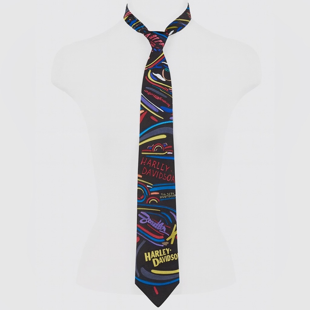 Harley-Davidson Vintage Tank Design Tie